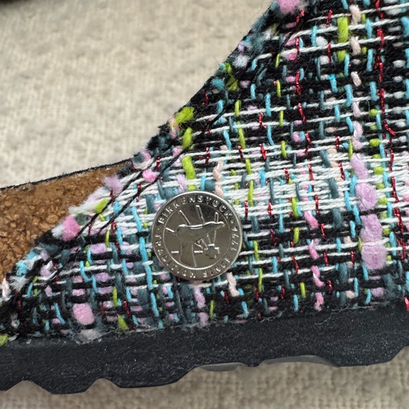 Birkenstock Arizona Rivet Logo US 6-6.5 tweed sandals - Picture 11 of 11